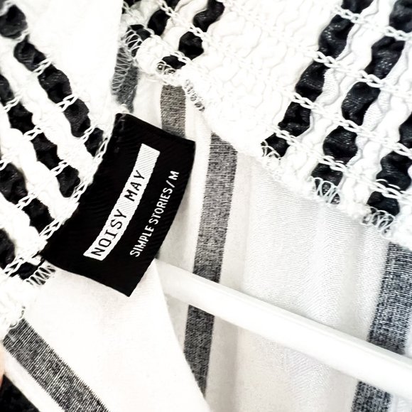 ASOS stripe midi dress w/high neck & elastic waist - Picture 10 of 10